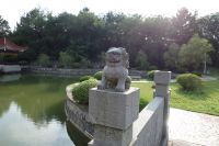 south_campus_1_little_statue_small_lake_with_bridge_summer_2017
