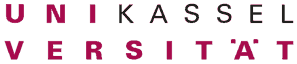 The logo of the University of kassel.